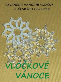 KORÁLKOVÁ STAVEBNICE - Vločkové vánoce (1ks)